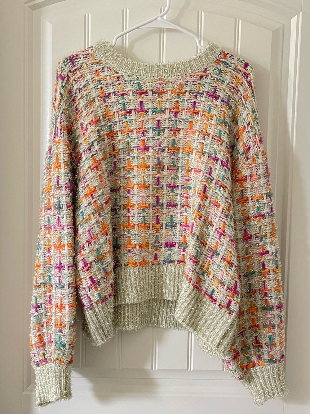 Mark New York Colorful/Tinsel Sweater